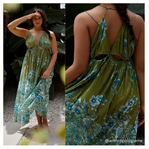 NWT Anthropologie Cutout Maxi Dress - Large - Picture 2 of 7